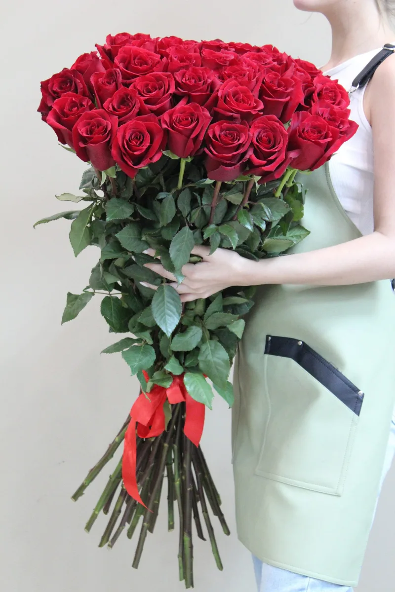 Букет из 35 эквадорских роз 100 см.