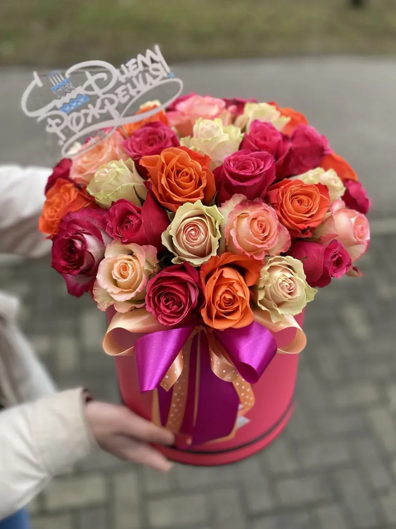Коробка из 31 кенийской розы