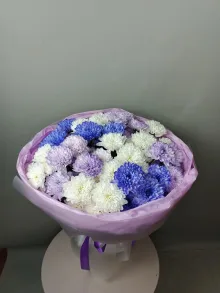 Букет из 11 кустовых хризантем